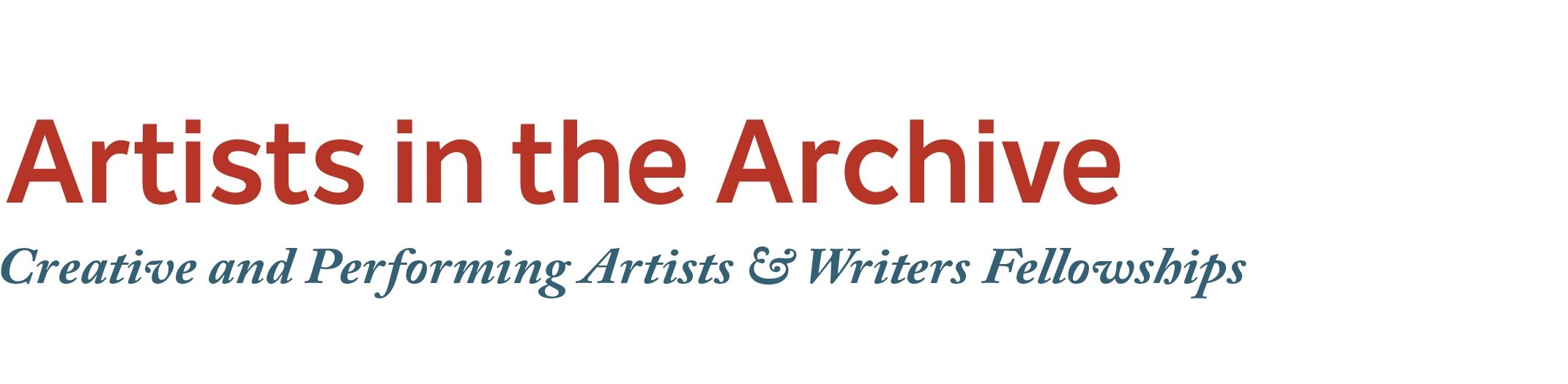 Artists in the Archive: Twenty-Five Years of Creative and Performing Artists and Writers Fellowships