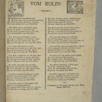 Tom Bolin · Isaiah Thomas Broadside Ballads Project